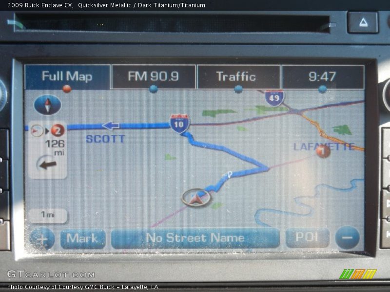Navigation of 2009 Enclave CX