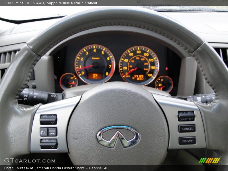 Sapphire Blue Metallic / Wheat 2007 Infiniti FX 35 AWD
