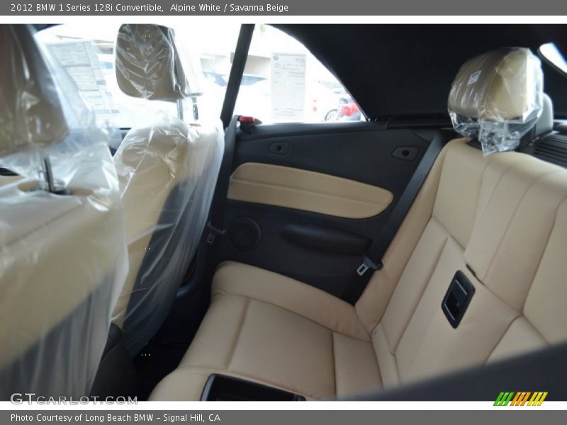 Alpine White / Savanna Beige 2012 BMW 1 Series 128i Convertible
