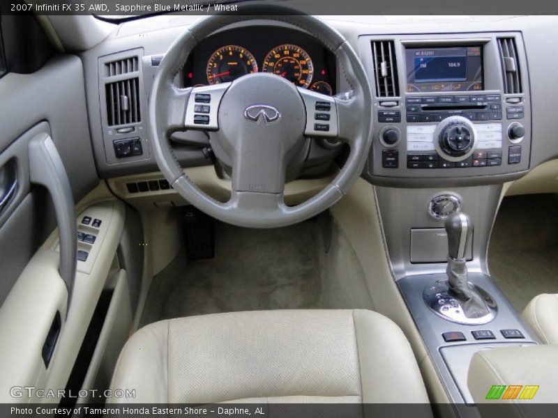 Sapphire Blue Metallic / Wheat 2007 Infiniti FX 35 AWD