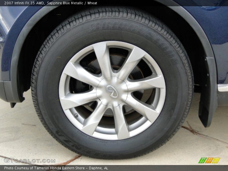 Sapphire Blue Metallic / Wheat 2007 Infiniti FX 35 AWD
