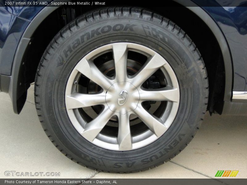 Sapphire Blue Metallic / Wheat 2007 Infiniti FX 35 AWD
