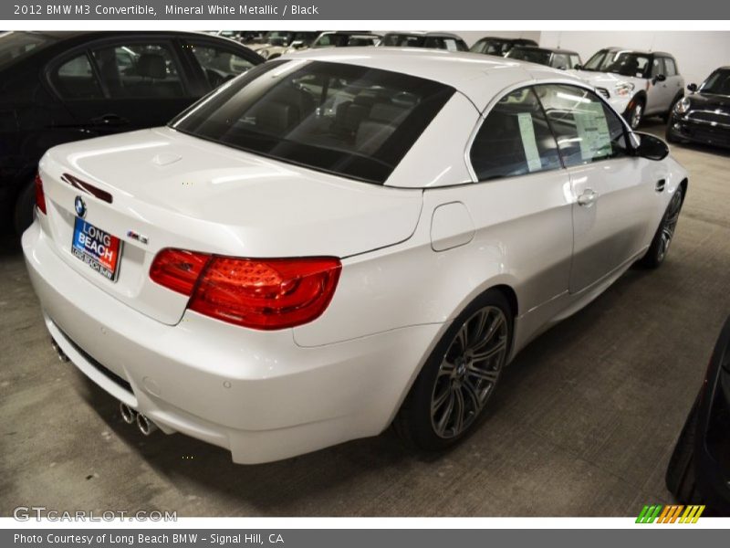 Mineral White Metallic / Black 2012 BMW M3 Convertible