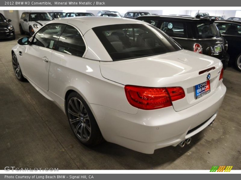 Mineral White Metallic / Black 2012 BMW M3 Convertible