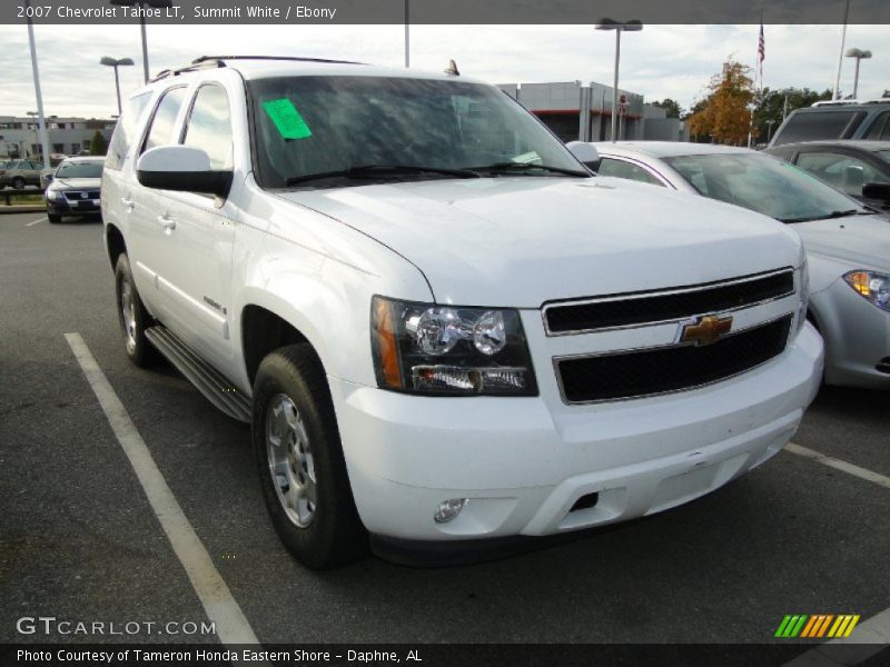Summit White / Ebony 2007 Chevrolet Tahoe LT