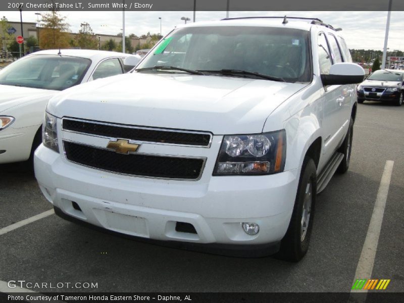 Summit White / Ebony 2007 Chevrolet Tahoe LT