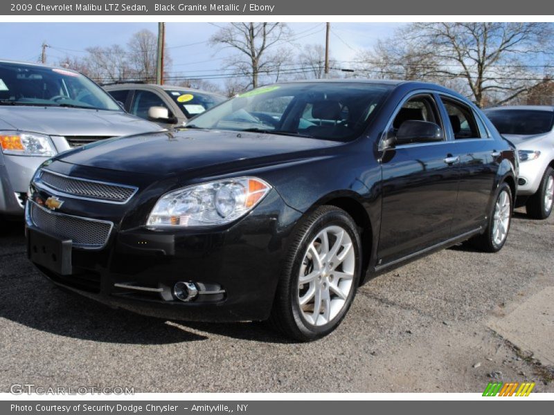 Black Granite Metallic / Ebony 2009 Chevrolet Malibu LTZ Sedan