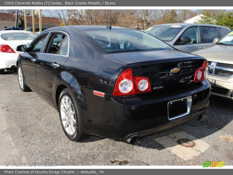 Black Granite Metallic / Ebony 2009 Chevrolet Malibu LTZ Sedan