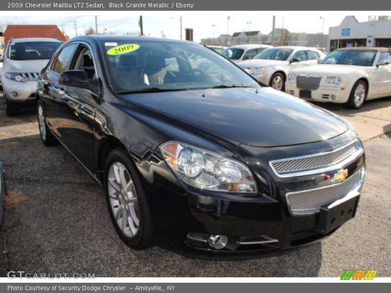 Black Granite Metallic / Ebony 2009 Chevrolet Malibu LTZ Sedan