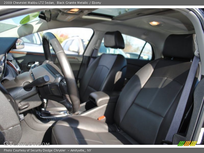 Black Granite Metallic / Ebony 2009 Chevrolet Malibu LTZ Sedan