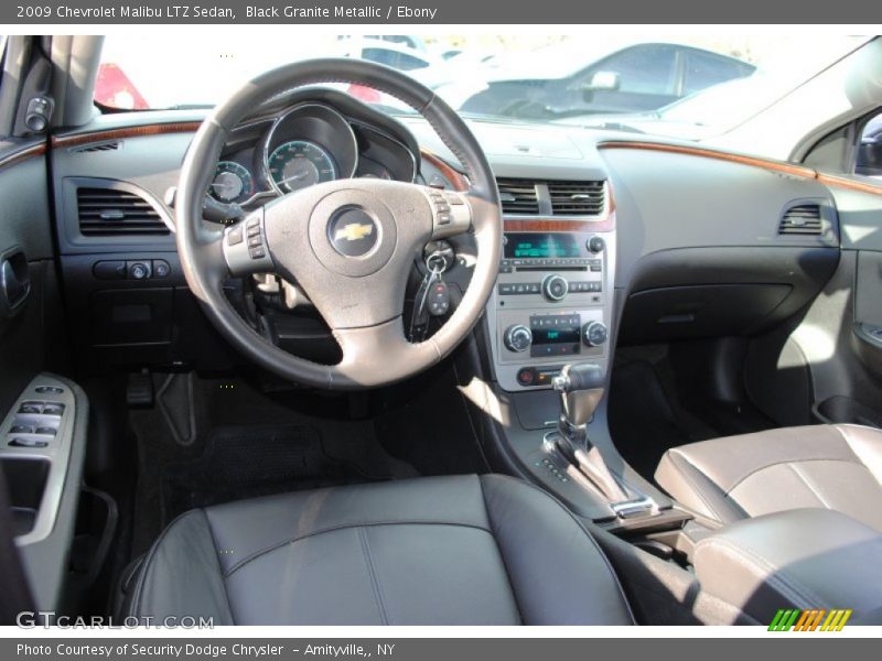 Black Granite Metallic / Ebony 2009 Chevrolet Malibu LTZ Sedan