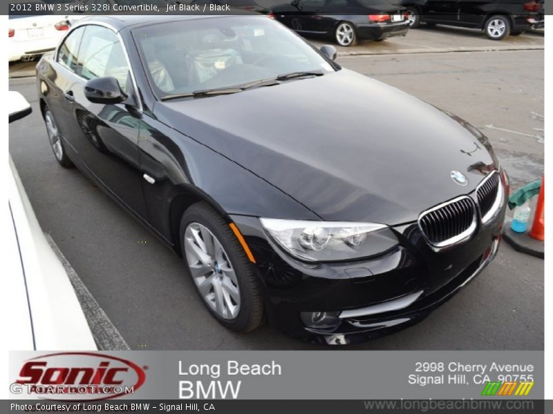 Jet Black / Black 2012 BMW 3 Series 328i Convertible