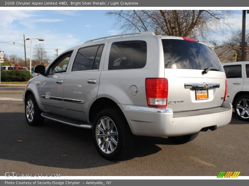 Bright Silver Metallic / Light Graystone 2008 Chrysler Aspen Limited 4WD