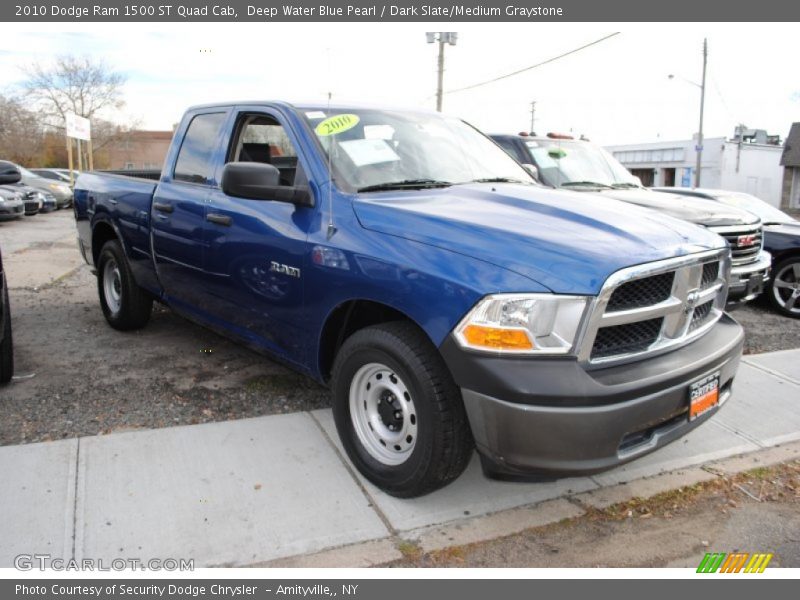 Deep Water Blue Pearl / Dark Slate/Medium Graystone 2010 Dodge Ram 1500 ST Quad Cab