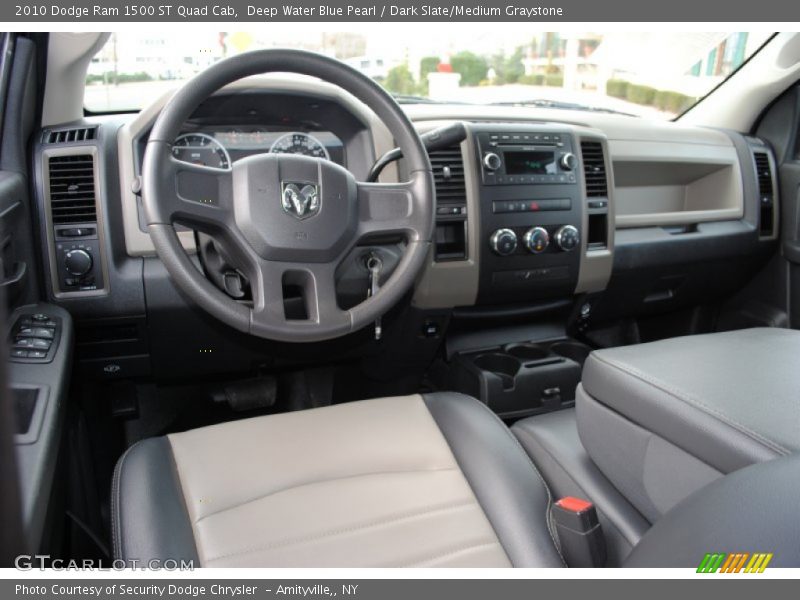 Deep Water Blue Pearl / Dark Slate/Medium Graystone 2010 Dodge Ram 1500 ST Quad Cab