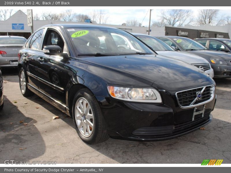 Black / Off Black 2009 Volvo S40 2.4i