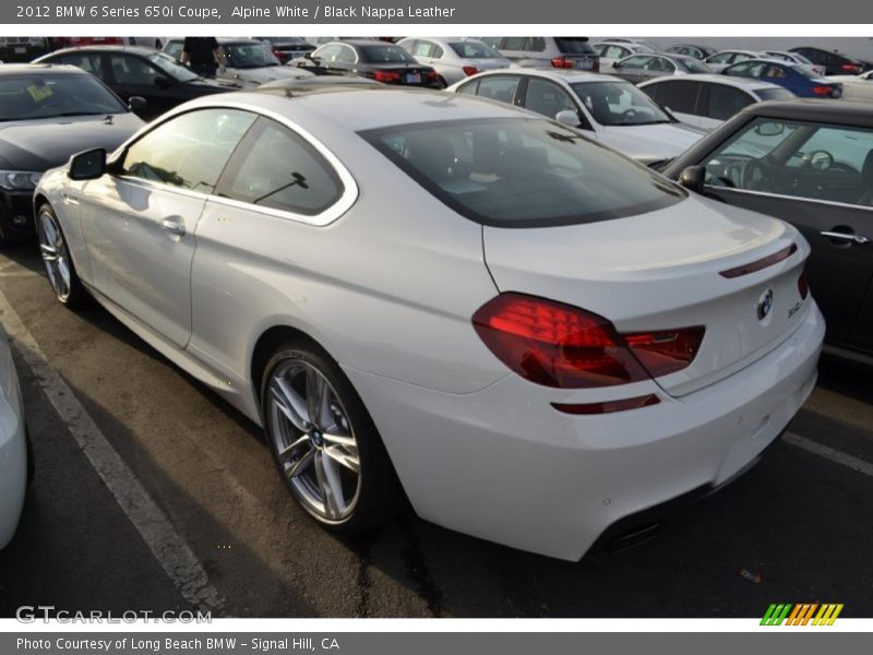  2012 6 Series 650i Coupe Alpine White