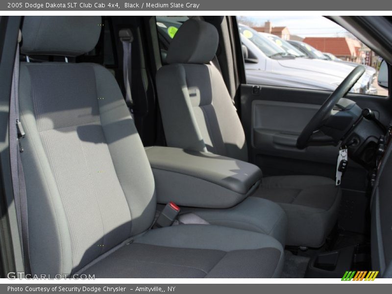 Black / Medium Slate Gray 2005 Dodge Dakota SLT Club Cab 4x4