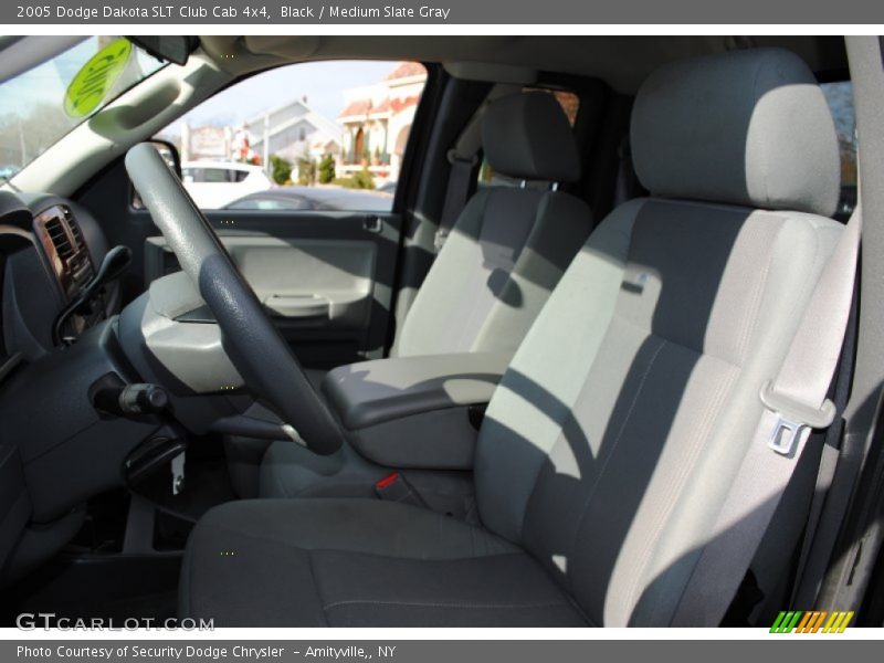 Black / Medium Slate Gray 2005 Dodge Dakota SLT Club Cab 4x4