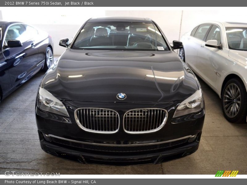 Jet Black / Black 2012 BMW 7 Series 750i Sedan