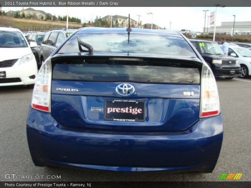 Blue Ribbon Metallic / Dark Gray 2011 Toyota Prius Hybrid II