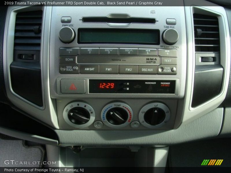 Black Sand Pearl / Graphite Gray 2009 Toyota Tacoma V6 PreRunner TRD Sport Double Cab