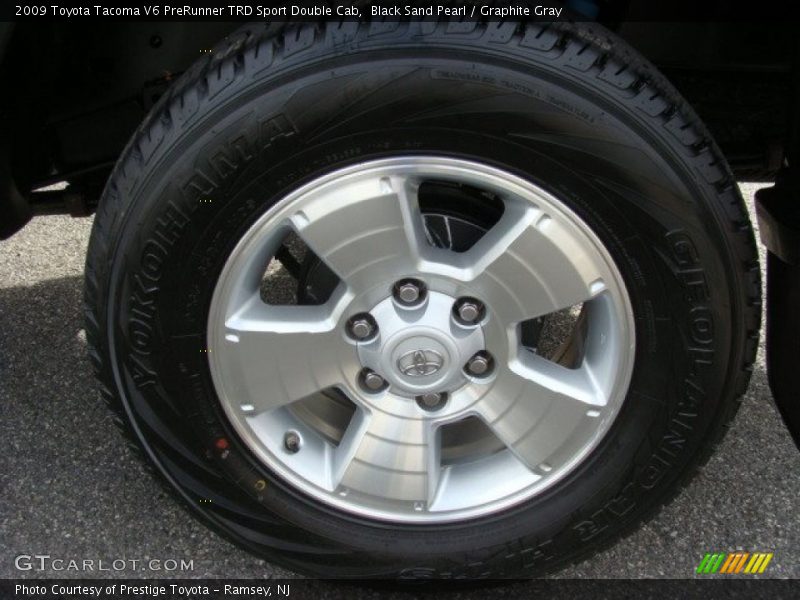 Black Sand Pearl / Graphite Gray 2009 Toyota Tacoma V6 PreRunner TRD Sport Double Cab