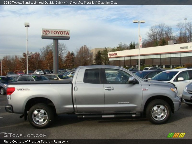Silver Sky Metallic / Graphite Gray 2010 Toyota Tundra Limited Double Cab 4x4