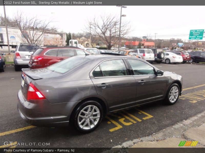 Sterling Grey Metallic / Medium Light Stone 2012 Ford Fusion SEL