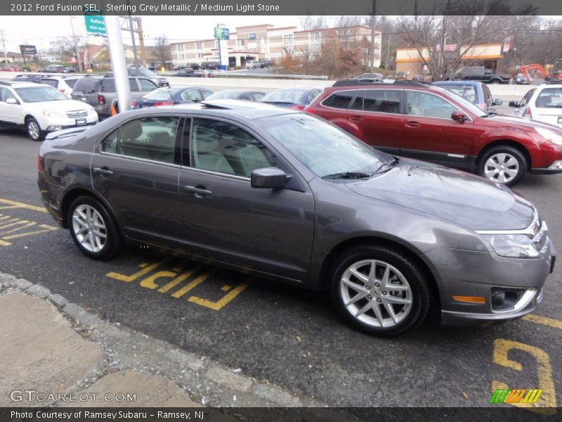 Sterling Grey Metallic / Medium Light Stone 2012 Ford Fusion SEL