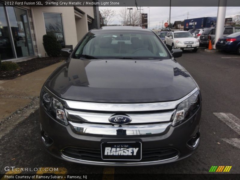 Sterling Grey Metallic / Medium Light Stone 2012 Ford Fusion SEL