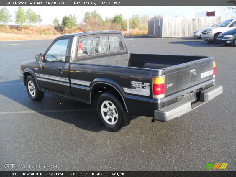 Black / Gray 1988 Mazda B-Series Truck B2200 SE5 Regular Cab