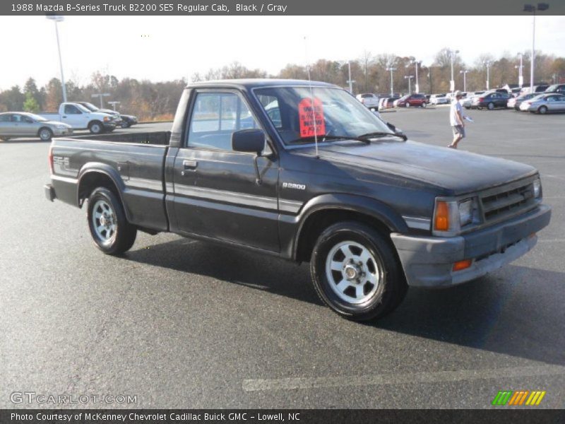 Black / Gray 1988 Mazda B-Series Truck B2200 SE5 Regular Cab