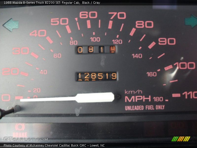 Black / Gray 1988 Mazda B-Series Truck B2200 SE5 Regular Cab