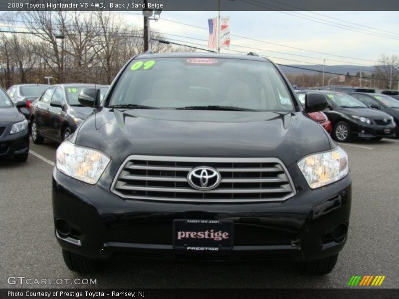 Black / Sand Beige 2009 Toyota Highlander V6 4WD