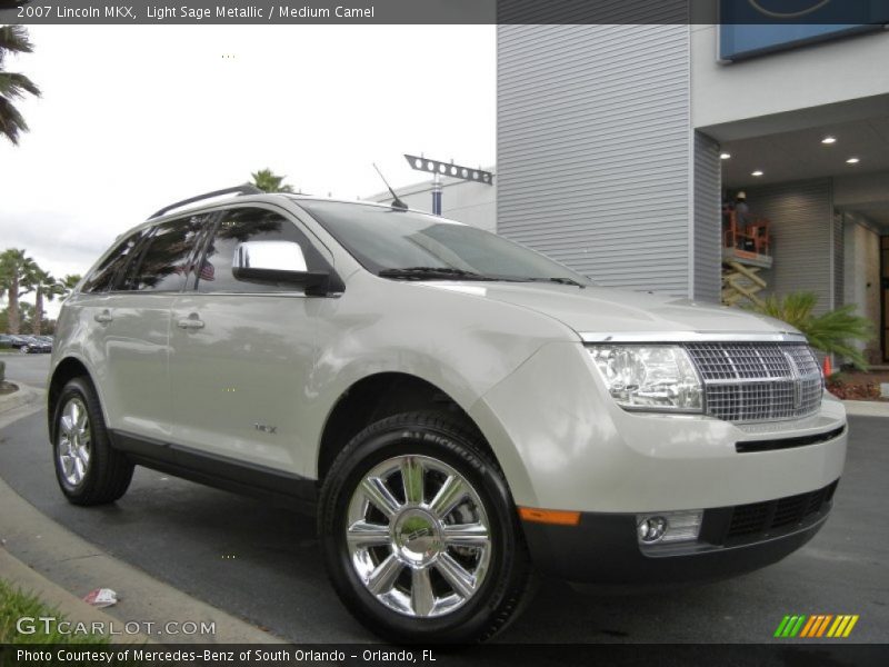 Light Sage Metallic / Medium Camel 2007 Lincoln MKX