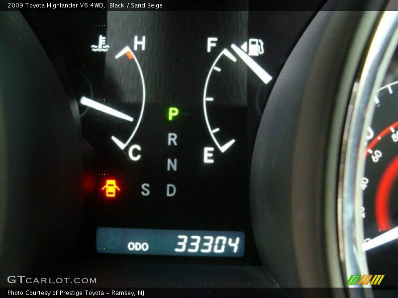 Black / Sand Beige 2009 Toyota Highlander V6 4WD