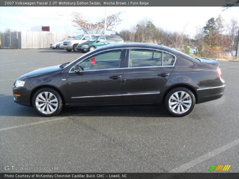 Mocha Brown / Pure Beige 2007 Volkswagen Passat 2.0T Wolfsburg Edition Sedan