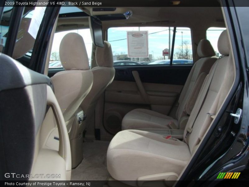 Black / Sand Beige 2009 Toyota Highlander V6 4WD