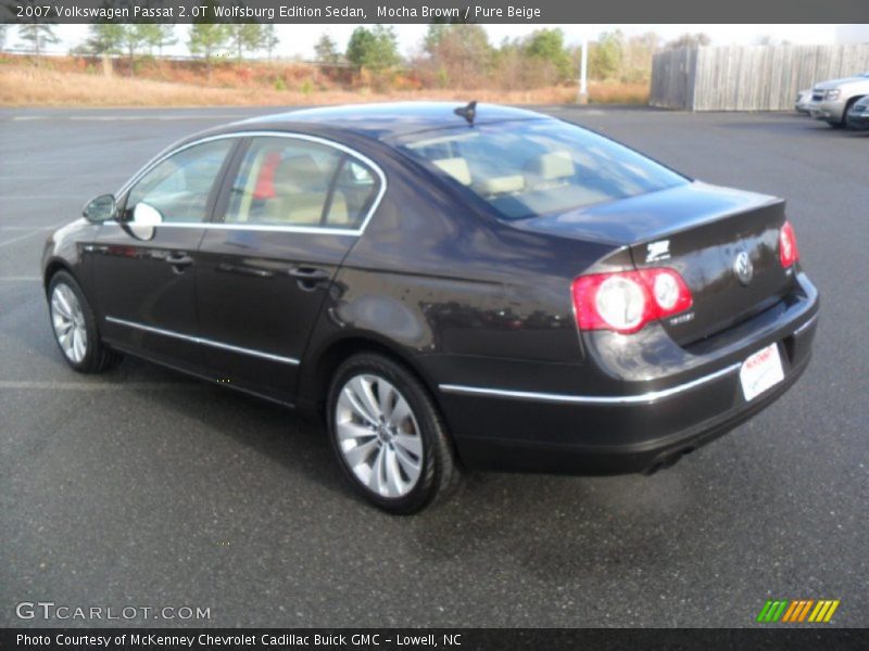 Mocha Brown / Pure Beige 2007 Volkswagen Passat 2.0T Wolfsburg Edition Sedan
