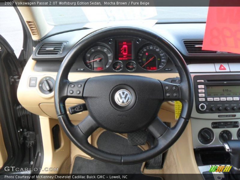Mocha Brown / Pure Beige 2007 Volkswagen Passat 2.0T Wolfsburg Edition Sedan