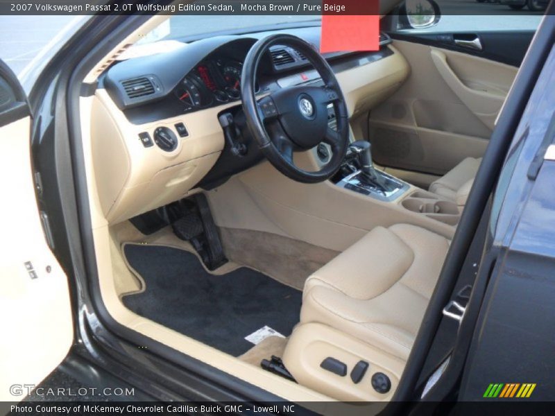 Mocha Brown / Pure Beige 2007 Volkswagen Passat 2.0T Wolfsburg Edition Sedan