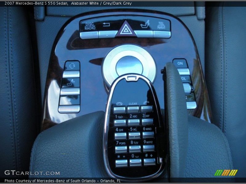 Alabaster White / Grey/Dark Grey 2007 Mercedes-Benz S 550 Sedan