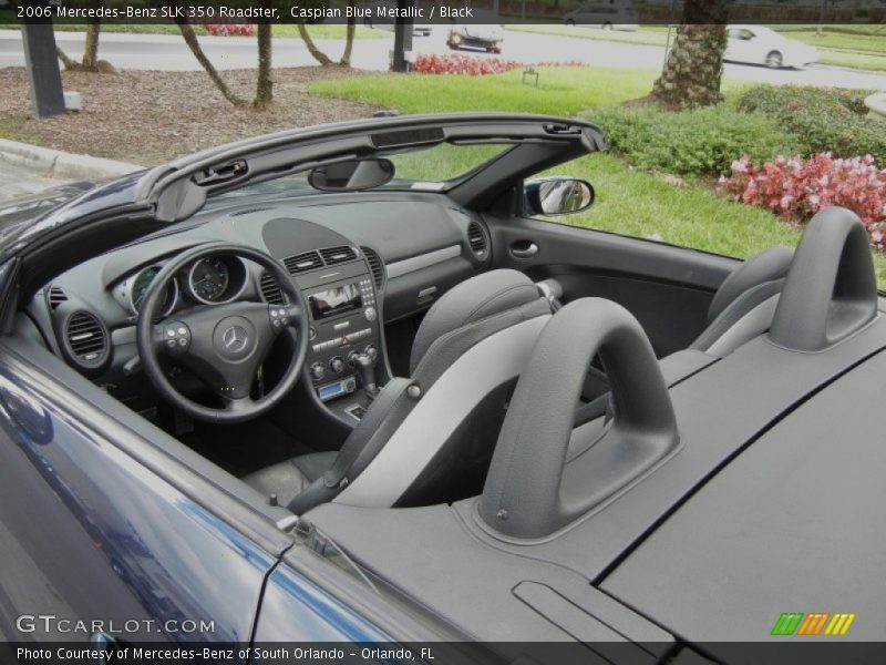 Caspian Blue Metallic / Black 2006 Mercedes-Benz SLK 350 Roadster