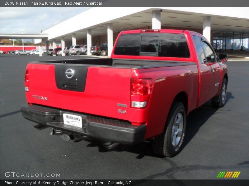 Red Alert / Charcoal 2008 Nissan Titan XE King Cab