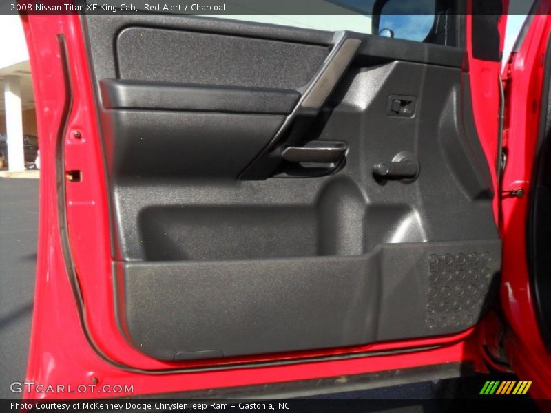Red Alert / Charcoal 2008 Nissan Titan XE King Cab