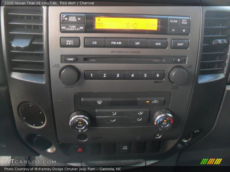 Controls of 2008 Titan XE King Cab