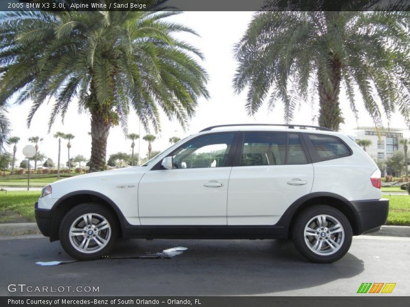 Alpine White / Sand Beige 2005 BMW X3 3.0i