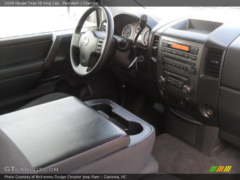 Red Alert / Charcoal 2008 Nissan Titan XE King Cab