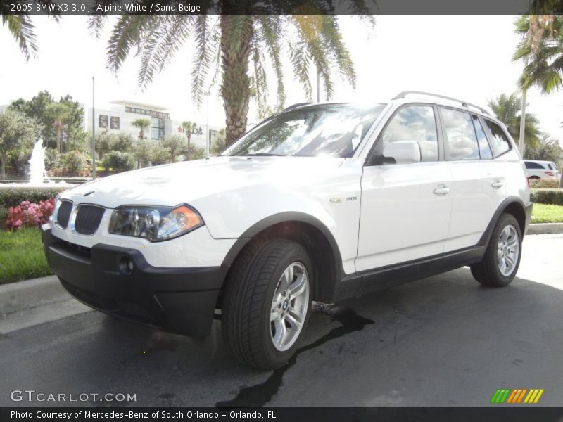 Alpine White / Sand Beige 2005 BMW X3 3.0i